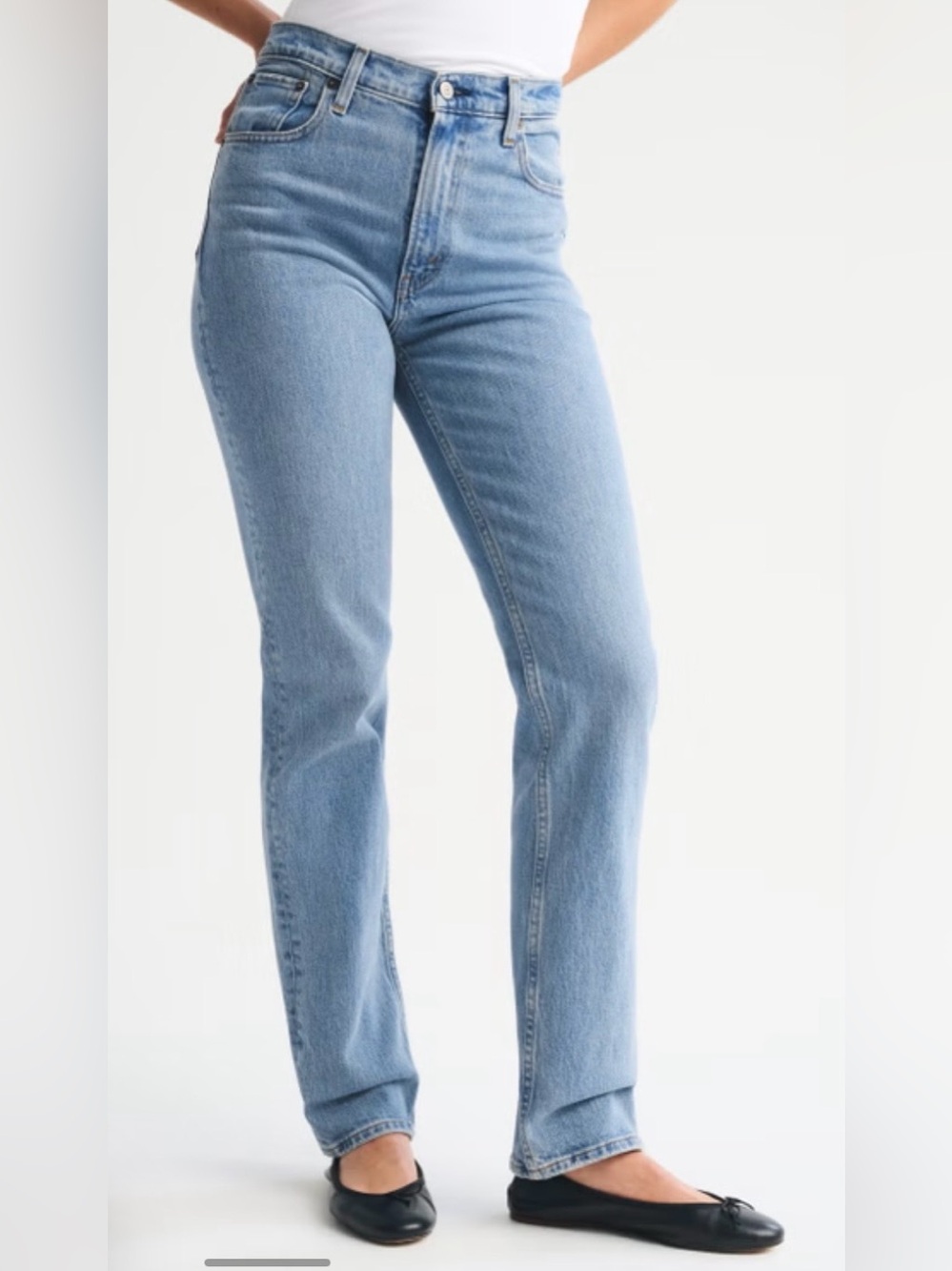 Abercrombie & Fitch The 90s Straight Ultra High Rise Jeans - Curve Love